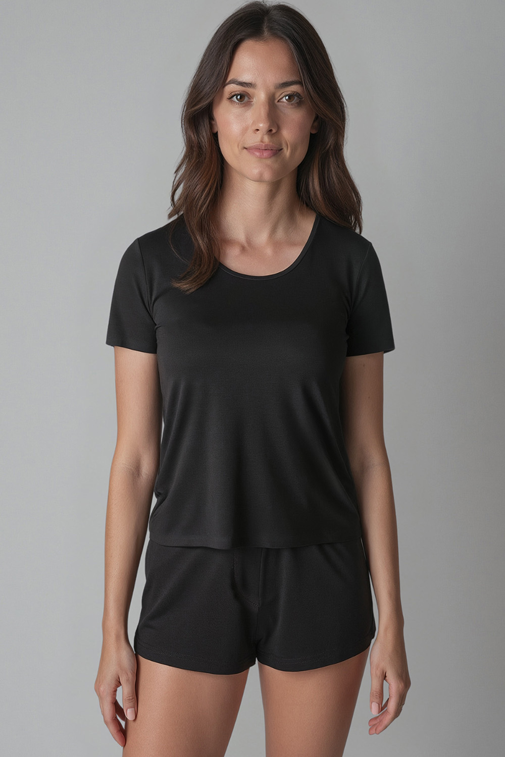 Vivisence Femmes Pyjama Viscose Coupe Ample Confort Respirant Pour La Nuit 2042, 