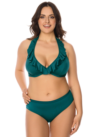 Vivisence 3220 classic ladies smooth maxi bikini top, green