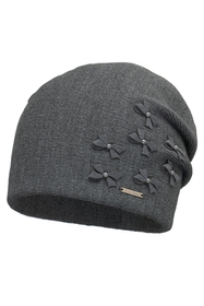 Vivisence Women's Hat Winter Pearls Perfect Fit With Pleats 7089, graphite