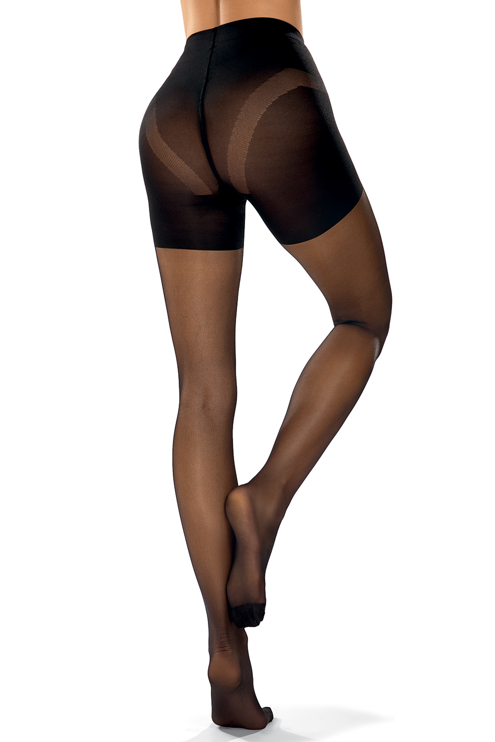 Vivisence Collants Femme Taille Haute Confortables 20 DEN Avec Renforts Orteil Et Partie Culotte Sculptante Galbante Pour Ventre Hanches Fesses Et Cuisses Qualité Supérieure, nero