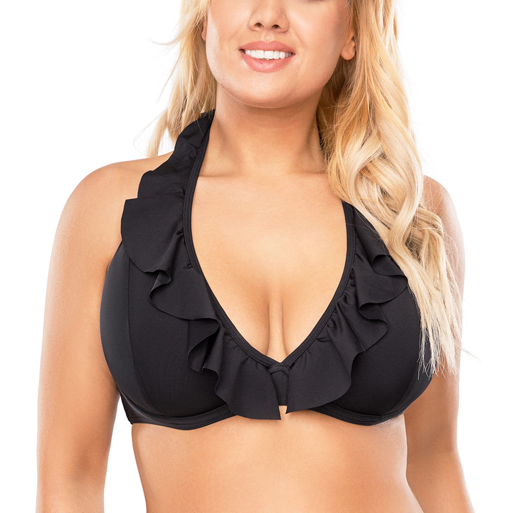 Vivisence 3220 classic ladies smooth maxi bikini top, black