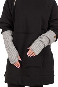 Vivisence Women Winter Gloves Soft Stretch Knit For Warmth And Comfort, Grey