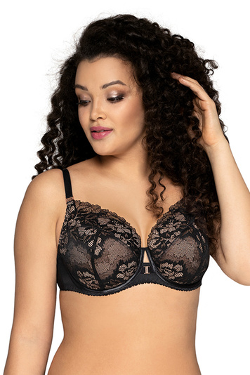 Ava underwired lacy padded bra 1939 Yucca, Black