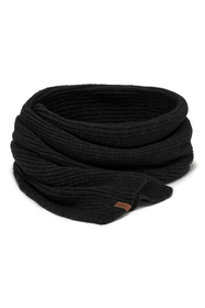 Vivisence Women Winter Scarf Merino Wool Soft Knit Cozy Warmth Everyday Comfort, Black