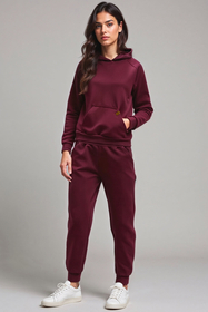 Vivisence Femme Ensemble Survêtement Coton Capuche Poches Confort Quotidien 9203, 