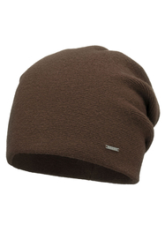 Vivisence Damen Mütze Wolle Falten Fleece Gefüttert Bequem Alltag Winter 7085, braun