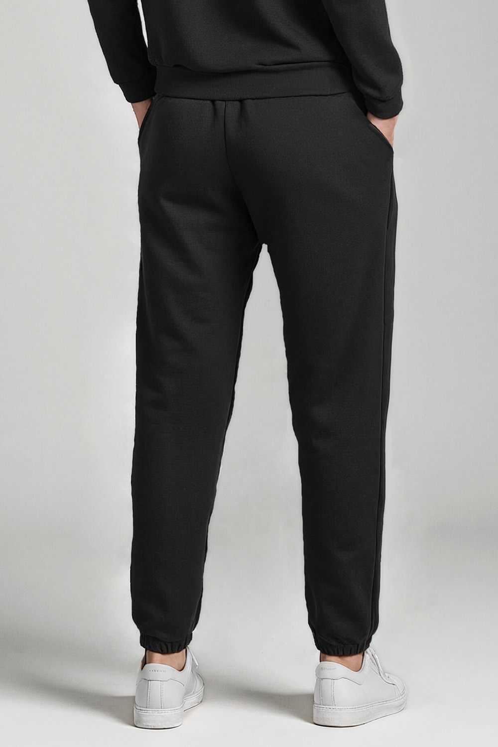 Vivisence Pantalon De Survêtement Femme Confortable Ceinture Élastique Poignets Côtelés Poches Latérales Tissu Doux Coton Mélangé Pour Détente Maison Sport Look Quotidien 9104, 