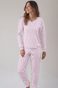 Vivisence Two-piece women's pyjama set 2023, Light Pink