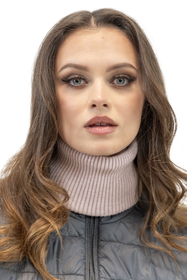 Vivisence Damen Stirnband Winter Geripptem Garn Perfekter Anpassung Optimalen 7092, puderrosa