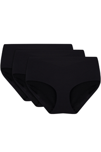 Vivisence lot de 3 slips féminins classique sans couture 4013 3-pack,