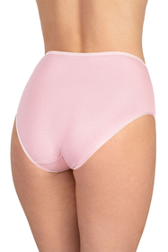 Vivisence Culotte Classique Slip pour Femme Lot de 5 Figi Silhouette Élégante 4016, bande rose: rose 5-pack
