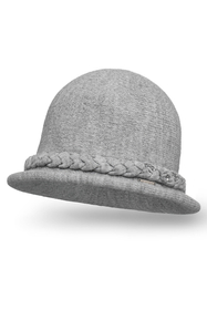 Vivisence Damen Mütze Winter Hut Klassischem Stil Herbst Warme Strickmütze 7043, hellgrau
