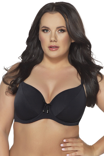 Ava stunning underwired non padded bikini top SK-113, Black