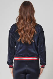 Vivisence Femme Sweat-Shirt Coton Encolure en V Perfeit Confort Quotidien 9001, bleu marine