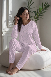 Vivisence Two-piece women's pyjama set 2023, Light Pink