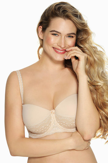 Gaia underwired lace padded bra 943 Cynthia, Beige