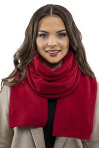 Vivisence Écharpe Femme Hiver Chaude Et Confortable Pour Les Journées Froides 7101, rouge