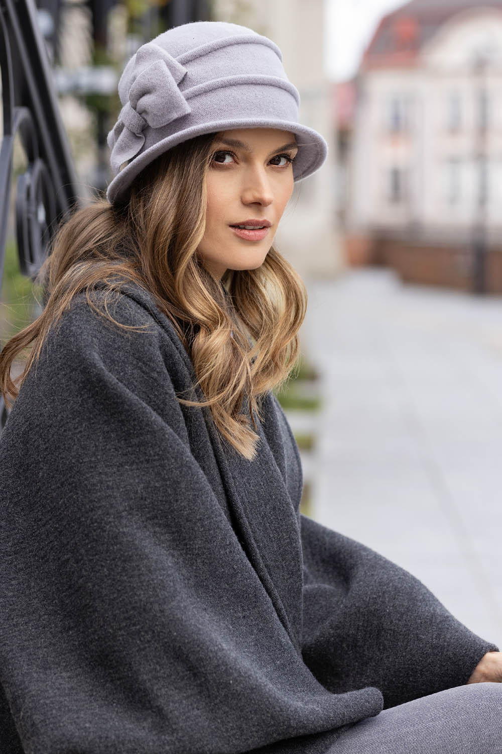 Vivisence Women's Winter Hat Virgin Wool Autumn Perfect Fit 7078, light grey