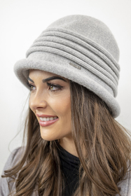 Vivisence Damen Hut Winter Klassisch Warm Garn Wärme Und Stil Wintertagen 7045, hellgrau