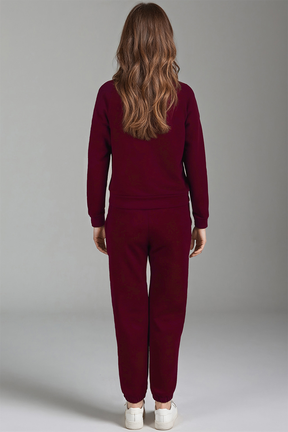 Vivisence Damen Trainingsanzug Baumwolle Bündchen Taschen Alltag Komfort 9204, 