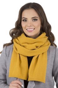 Vivisence Women's Winter Scarf Knitted Warm Comfortable For Cold Days 7102, honey
