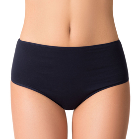 Vivisence femmes slip souple taille haute 4001, bleu foncé