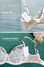Vivisence Damen Slip Spitze Transparente Details Für Feminine Eleganz Und Komfort 1070, 