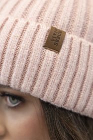 Vivisence Damen Winter Mütze Klassischen Beanie Strickmütze Stil Perfekte Passform Strickbündchen Warmem Rippengarn Ideal Für Kalte Wintertage Winter Herbst Modell 70104, Pink