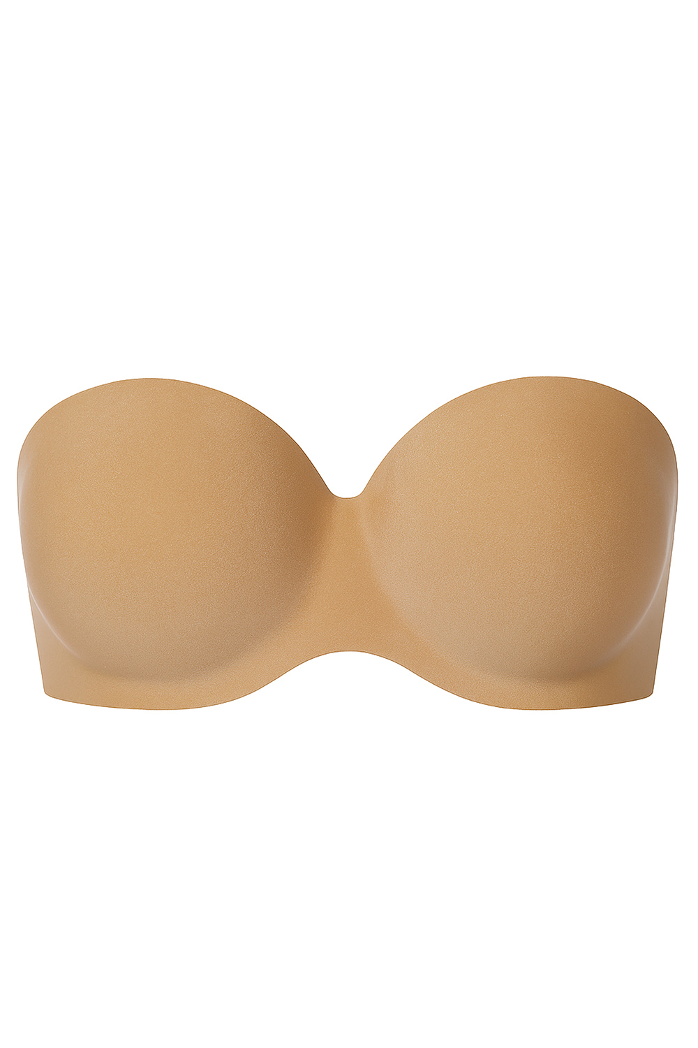 Vivisence Strapless Bra Bandeau for Women self-adhesive barconette Underwire bra for special occasions Dresses and Backless Outfits Model 1065, beige
