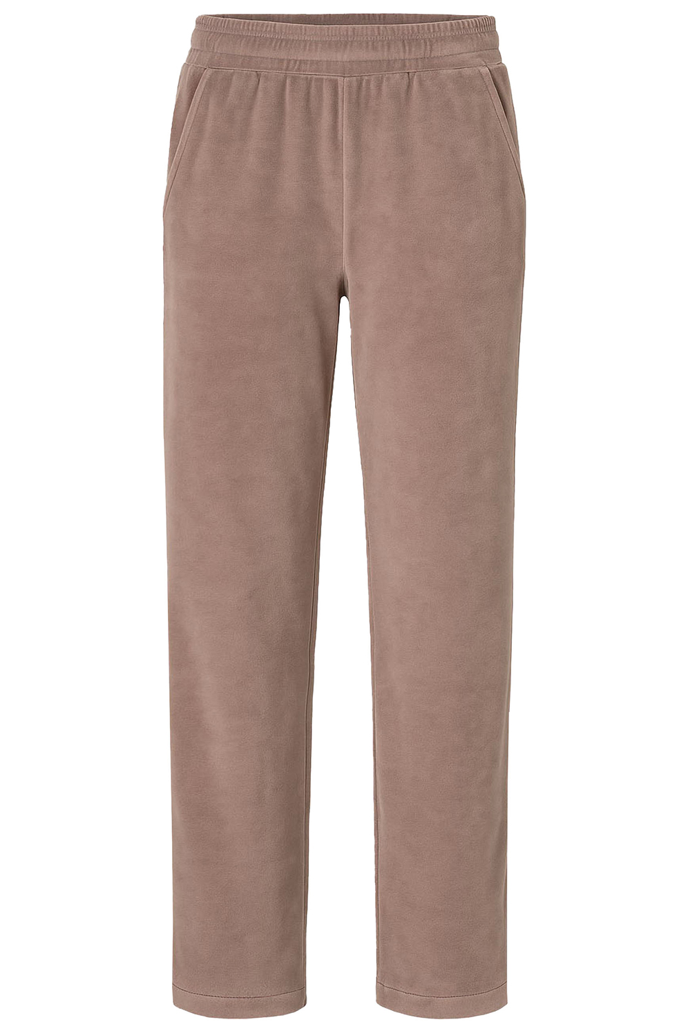 Vivisence Damen Velour Jogginghose Mit Geradem Bein Und Elastischem Bund Bequeme Freizeithose Für Zuhause Sport Und Alltag 9105, 