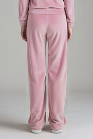 Vivisence Damen Velour Jogginghose Mit Geradem Bein Und Elastischem Bund Bequeme Freizeithose Für Zuhause Sport Und Alltag 9105, 