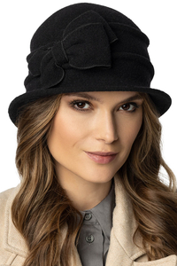 Vivisence Bonnet Femme Chapeau En Laine Vierge Chaud Pour L’Automne 7078, noir