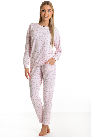 Piu Bella Two-piece pyjama set for women  PDD-41, Pink