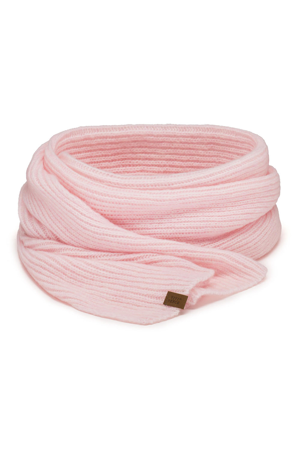 Vivisence Femme Echarpe Hiver Laine Merinos Confort Chaleur Quotidienne, rose