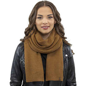 Vivisence Damen Schal Strick Warm Breit Weich Elegant Sportlich Winter 7041S, braun