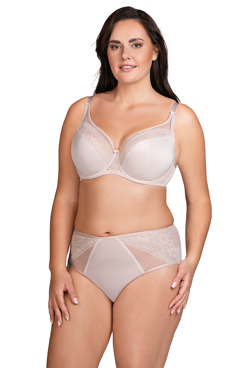 Vivisence Culotte Slip Femme Coton Taille Haute En Dentelle Florale 1081/82, 