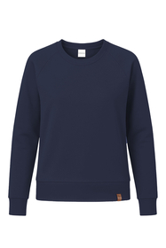 Vivisence Sweatshirt Damen Mit Rundhalsausschnitt Aus Baumwolle Langer Ärmel Bequemer Schnitt 9004, 