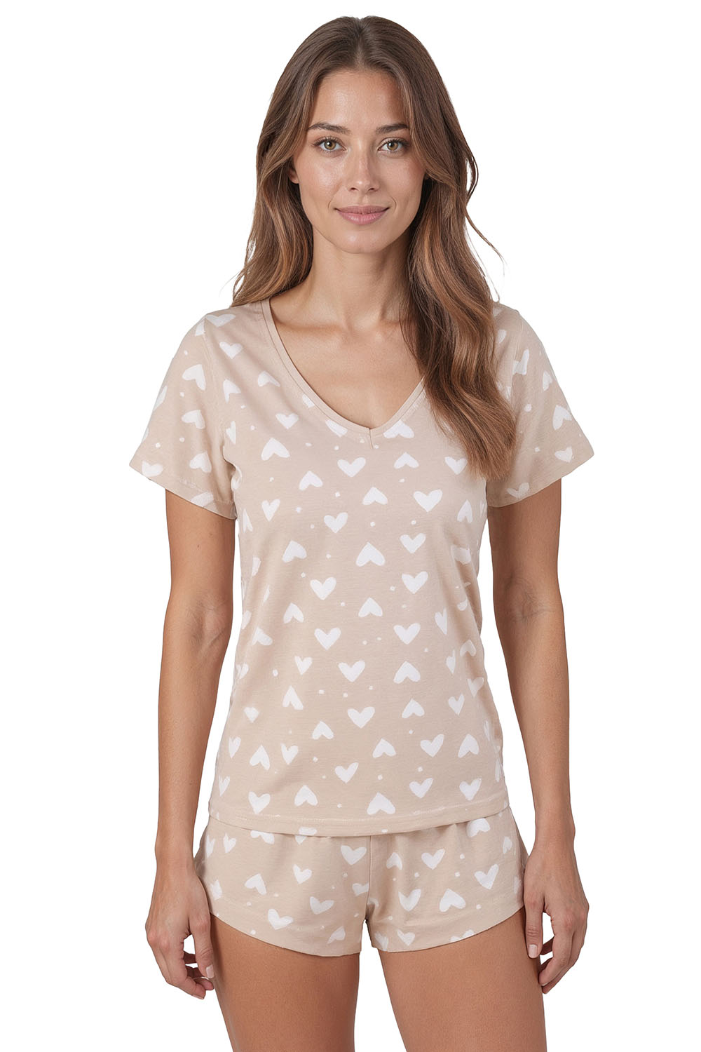 Vivisence Women's Pajama Set Cotton Soft Sleepwear, 