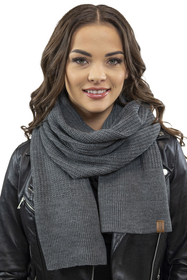 Vivisence Damen Winter Schal Wärmt Schenkt Komfort für Kalte Wintertage 7042S, dunkelgrau