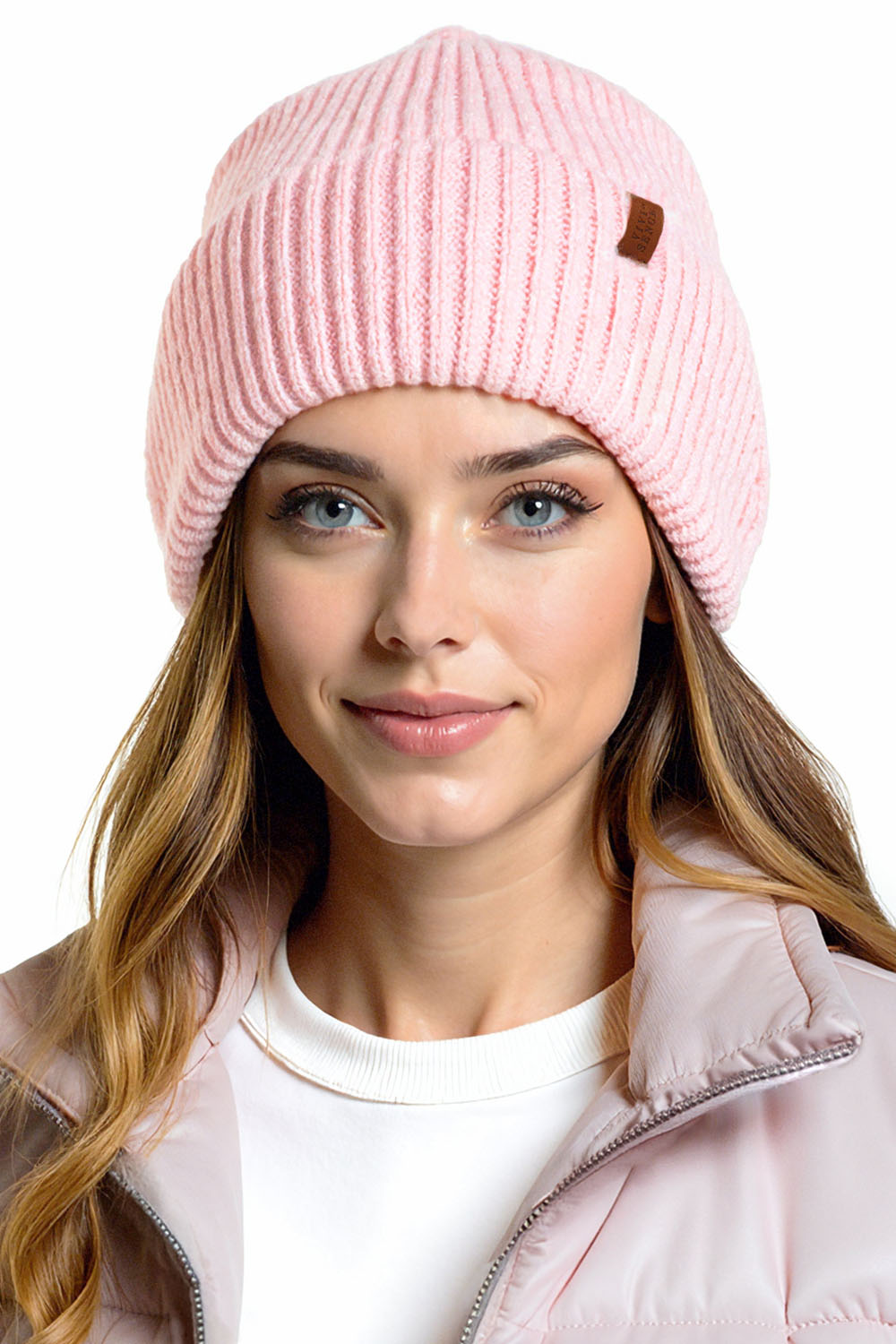 Vivisence Damen Mütze Merinowolle Weiche Elastische Schützt Vor Kälte, Pink