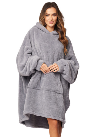 Vivisence Oversized Blanket Hoodie Universal Fit Soft Wearable Blanket Large Front Pocket Soft Material Perfect for Winter Comfort and Gift Ideas,