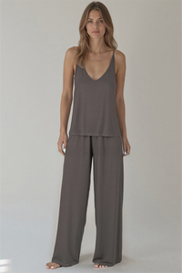 Vivisence Pyjama Set Femme Viscose Bretelles Fines Coupe Ample Confort Nuit 2046,