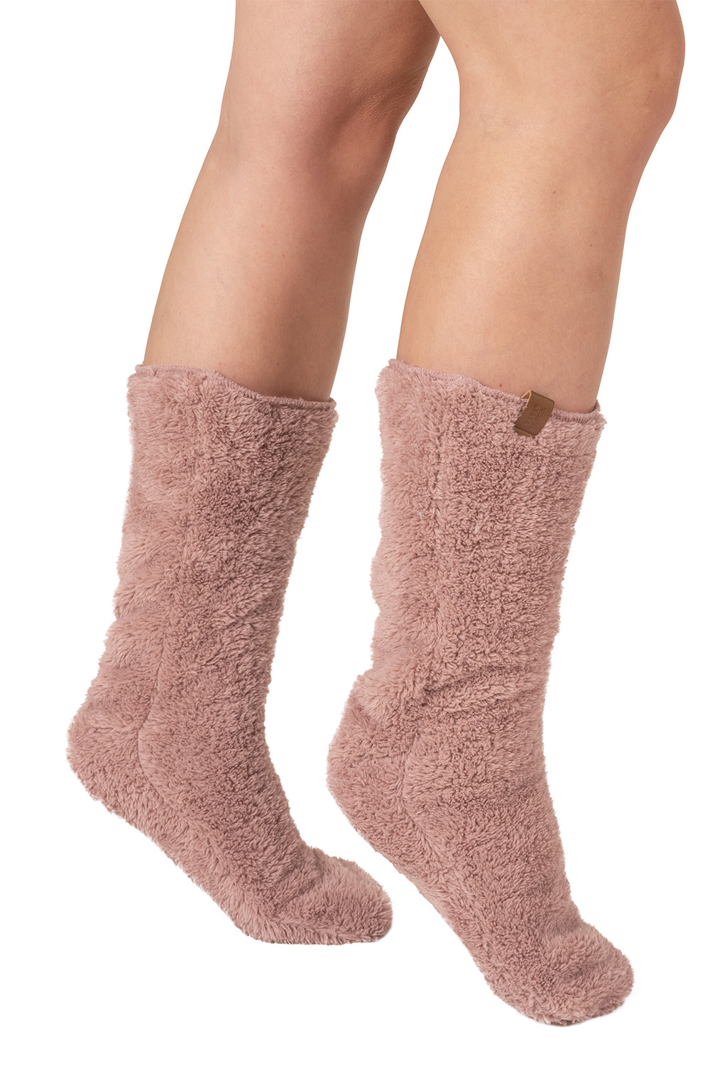Vivisence Damen Deckenpullover Mit Socken Warm Flauschig One Size Geschenk 5028Kmpl, Pink