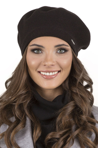 Vivisence Béret Femme Chaud Et Douillet Protection Contre Le Froid 7005, noir