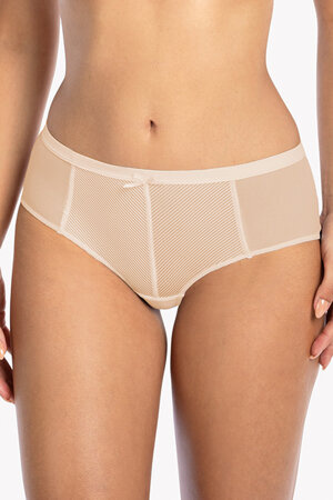 Gaia sheer ladies mesh briefs 1058P Sonia, Beige