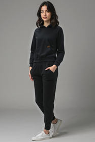 Vivisence Femme Ensemble Survêtement Coton Capuche Poches Confort Quotidien 9203, 
