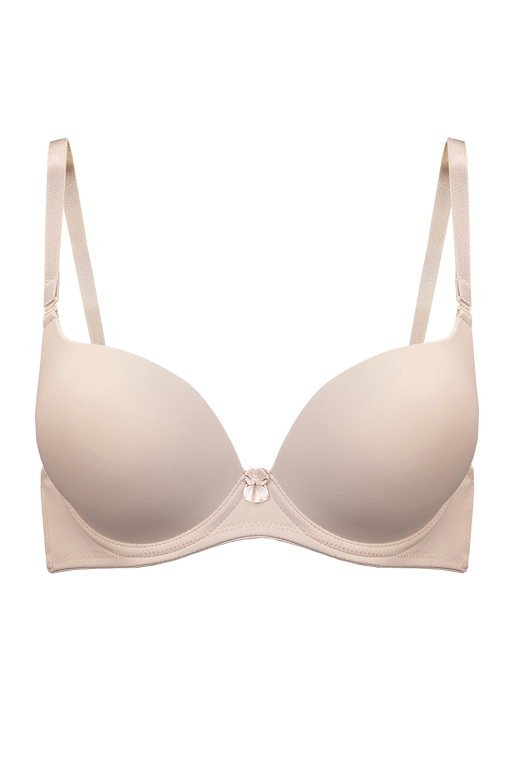 Vivisence Push-Up BH Damen Mit Bügel Gepolsterter Maximizer für Brüste 1041, beige