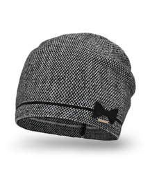 Vivisence Damen Mütze Winter Strickmütze Warme Wintermütze Wollzusatz Elegante 7003, schwarz
