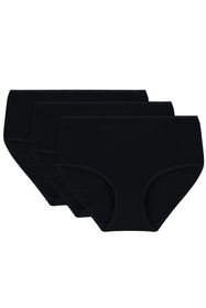 Vivisence femmes slip souple taille haute 4001, noir