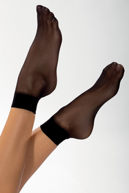 Vivisence Women's Socks 20 DEN Classic Ladies Socks With Soft And Comfortable Fit Wide Welt That Does Not Press And Ensures Secure Hold Invisible Toe Reinforcement, nero